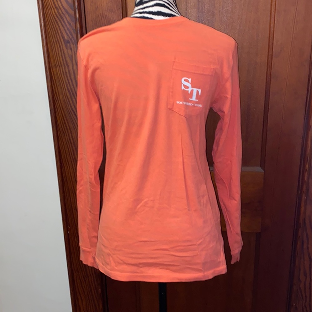 Southern Tide orange long sleeve shirt size extra small
